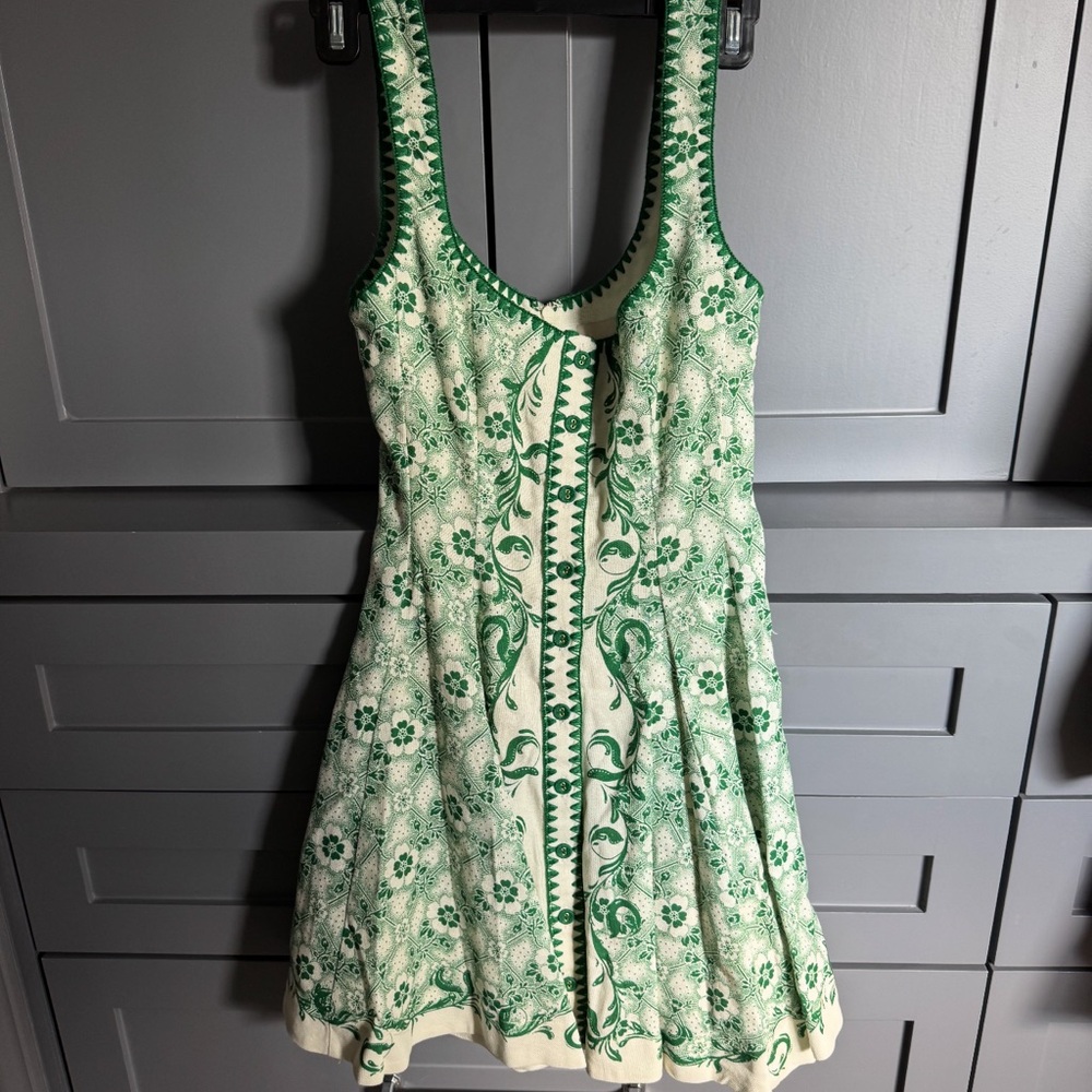 Alemais Green Mini Dress Uk 4, US 0 - Picture 6 of 6
